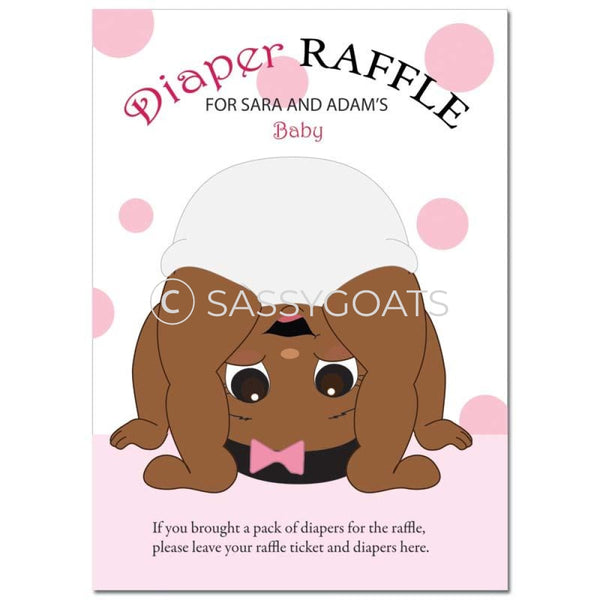 African American Baby Shower Games - Bum Diaper Raffle
