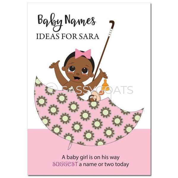 African American Baby Shower Games - Umbrella Name Suggestions
