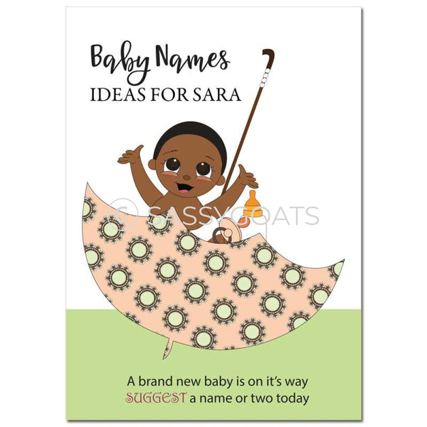African American Baby Shower Games - Umbrella Name Suggestions