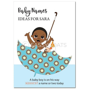 African American Baby Shower Games - Umbrella Name Suggestions