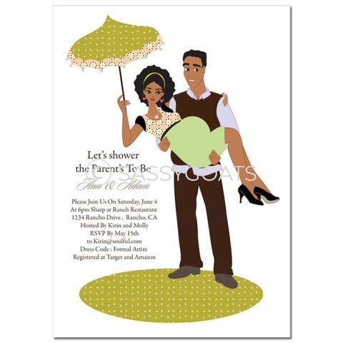 African American Baby Shower Invitation - Mommy Cargo