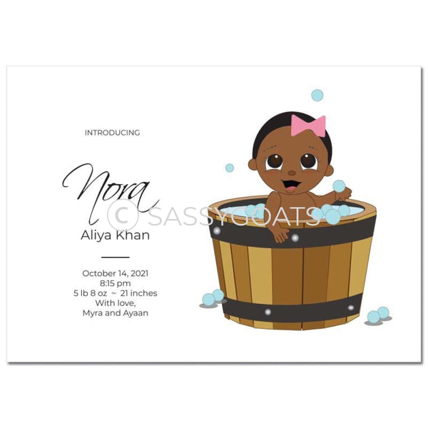 Baby Shower Announcement - Bucket