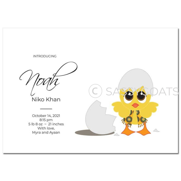 Baby Shower Announcement - Chick