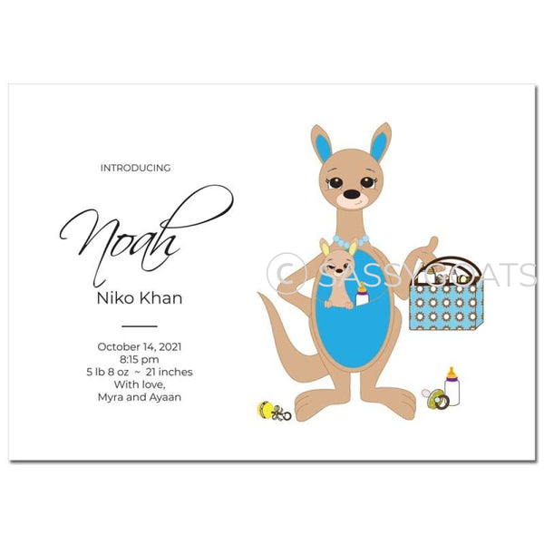 Baby Shower Announcement - Kangaroo Mama