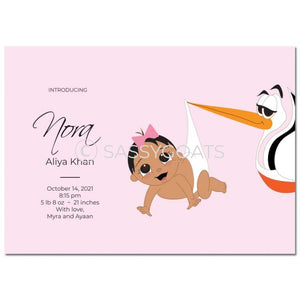 Baby Shower Announcement - Stork