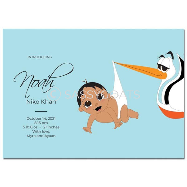 Baby Shower Announcement - Stork