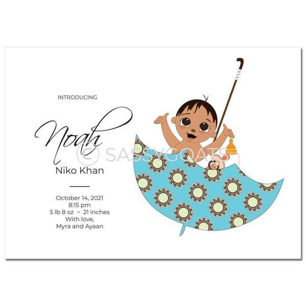 Baby Shower Announcement - Umbrella