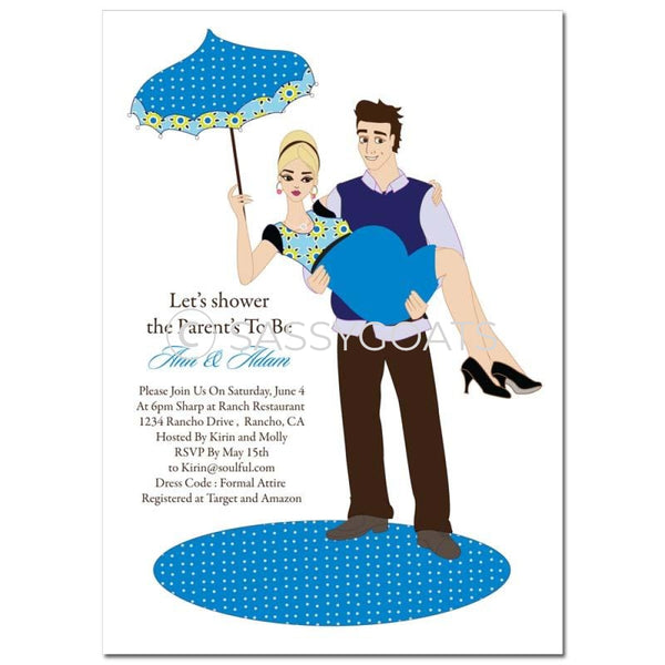 Baby Shower Invitation - Mommy Cargo Blonde