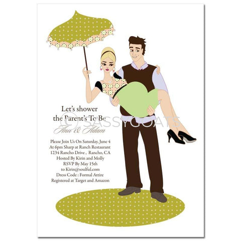 Baby Shower Invitation - Mommy Cargo Blonde
