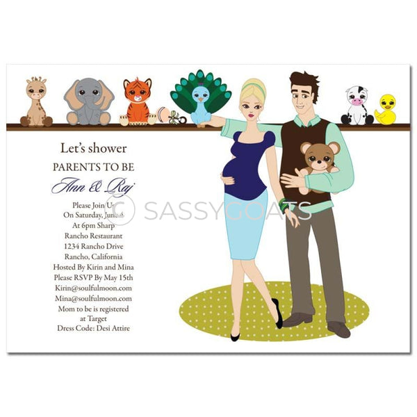 Baby Shower Invitation - Shelf Blonde