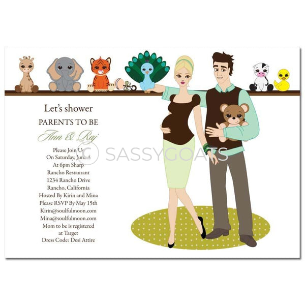 Baby Shower Invitation - Shelf Blonde