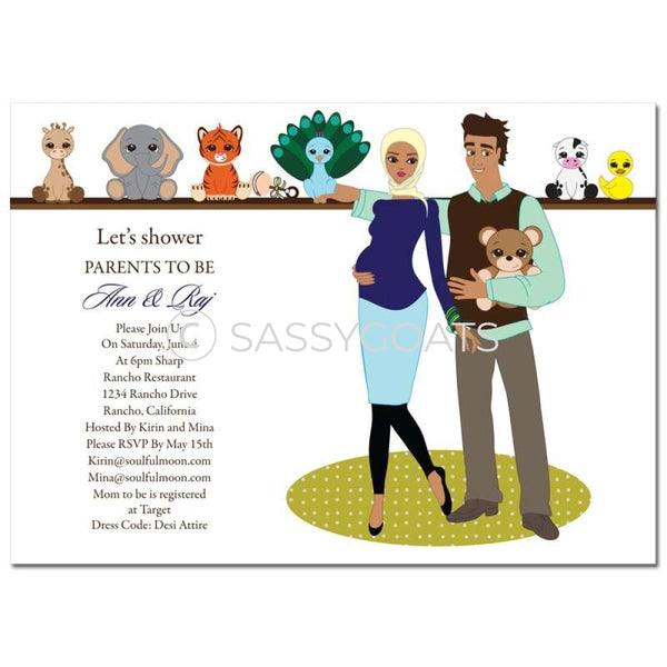 Baby Shower Invitation - Shelf Headscarf Hijab