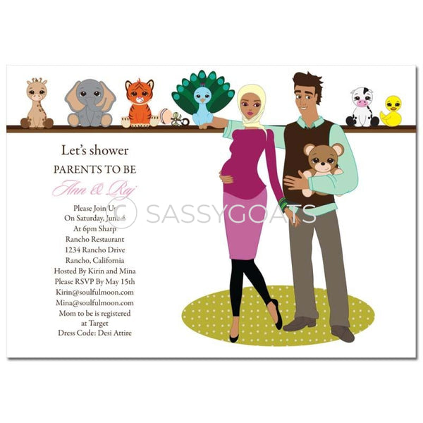 Baby Shower Invitation - Shelf Headscarf Hijab