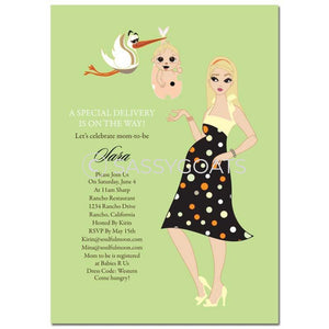 Baby Shower Invitation - Spring Delivery Blonde