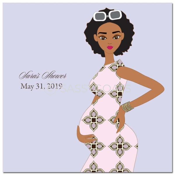 Baby Shower Party And Gift Stickers - Dining Diva African American