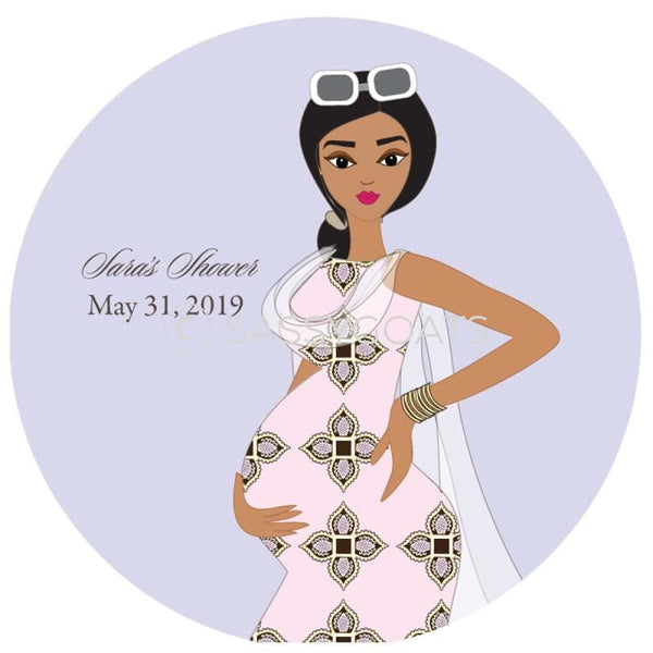 Baby Shower Party And Gift Stickers - Dining Diva South Asian