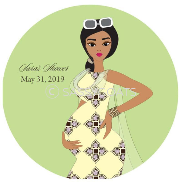 Baby Shower Party And Gift Stickers - Dining Diva South Asian