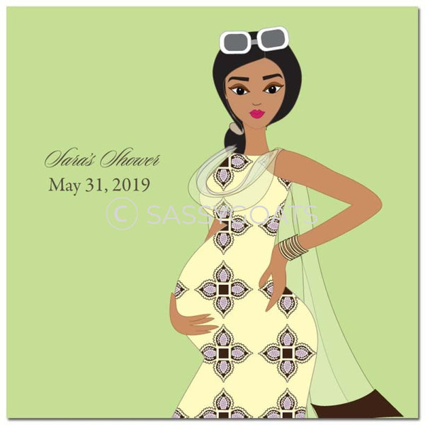 Baby Shower Party And Gift Stickers - Dining Diva South Asian