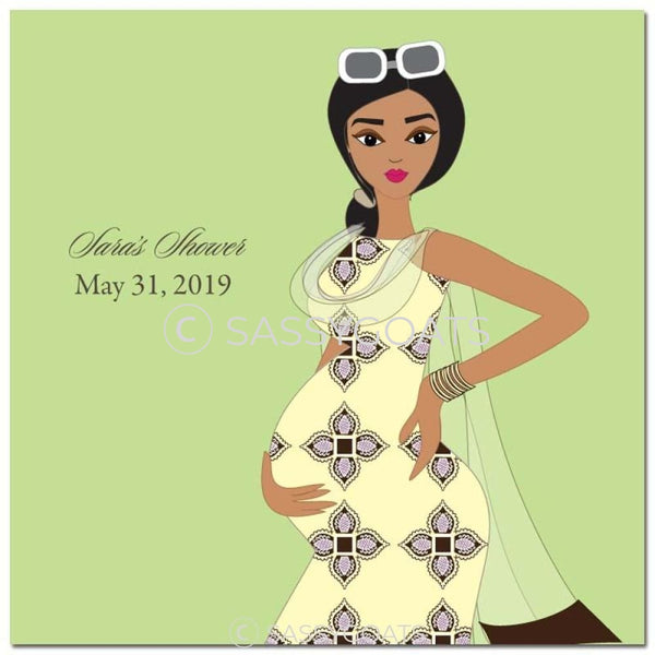 Baby Shower Party And Gift Stickers - Dining Diva South Asian