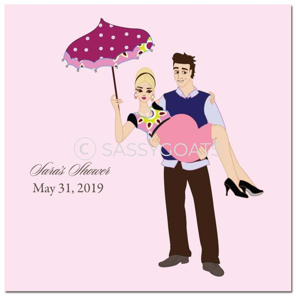 Baby Shower Party And Gift Stickers - Mommy Cargo Blonde