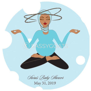 Baby Shower Party And Gift Stickers - Mommy Cargo Headscarf Hijab