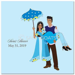 Baby Shower Party And Gift Stickers - Mommy Cargo South Asian