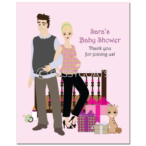 Baby Shower Party Poster - Back To Blonde