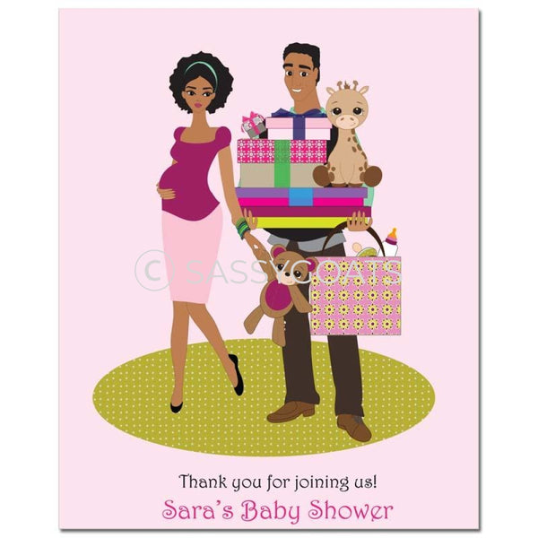 Baby Shower Party Poster - Bounty African American