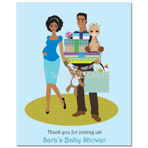 Baby Shower Party Poster - Bounty African American