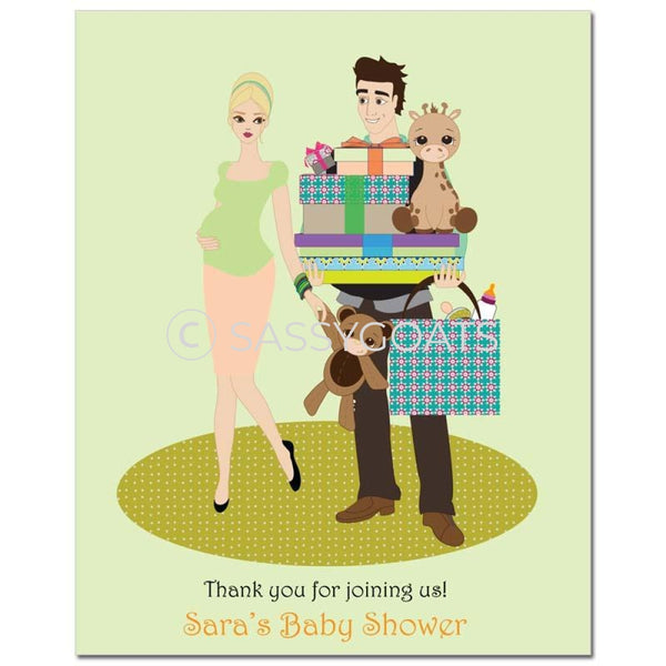 Baby Shower Party Poster - Bounty Blonde