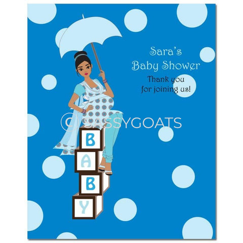 Baby Shower Party Poster - Diva Blocks South Asian