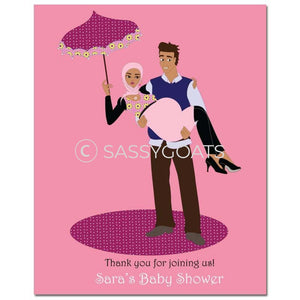 Baby Shower Party Poster - Mommy Cargo Headscarf Hijab