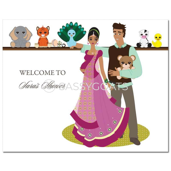 Baby Shower Party Poster - Shelf South Asian