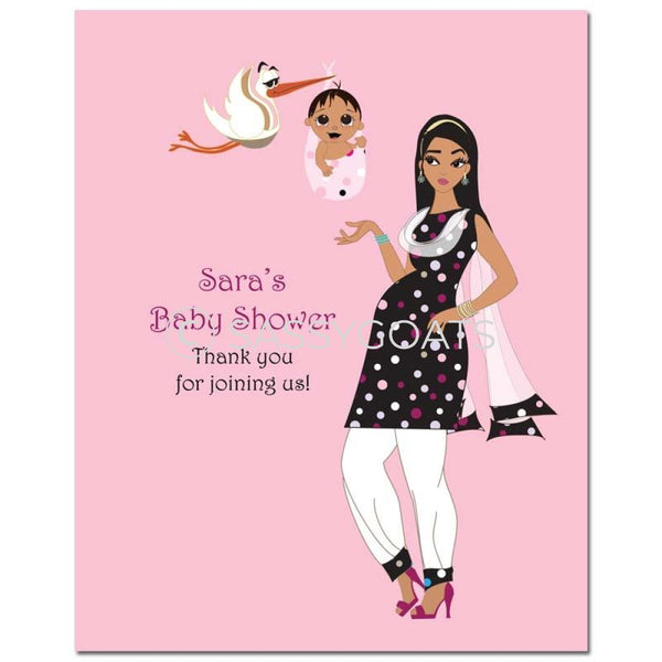 Baby Shower Party Poster - Spring Delivery South Asian