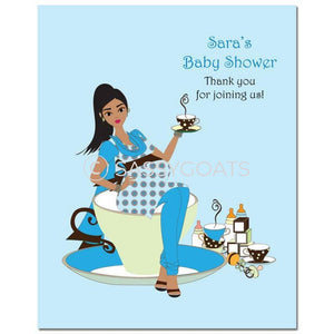 Baby Shower Party Poster - Teacup Mommy South Asian