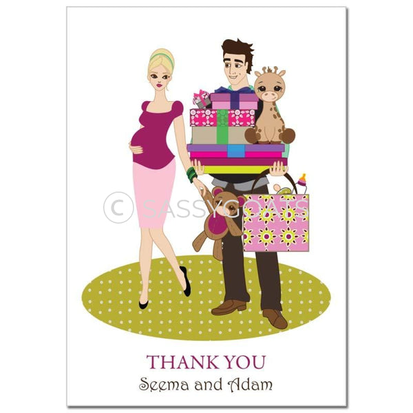 Baby Shower Thank You Card - Bounty Blonde