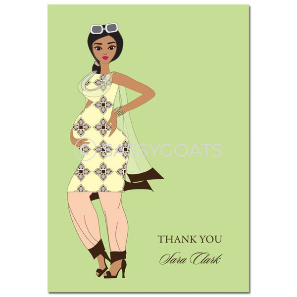 Baby Shower Thank You Card - Dining Diva South Asian