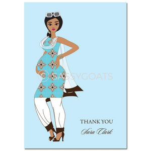 Baby Shower Thank You Card - Dining Diva South Asian