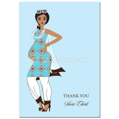 Baby Shower Thank You Card - Dining Diva South Asian