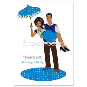 Baby Shower Thank You Card - Mommy Cargo African American