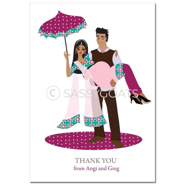 Baby Shower Thank You Card - Mommy Cargo South Asian