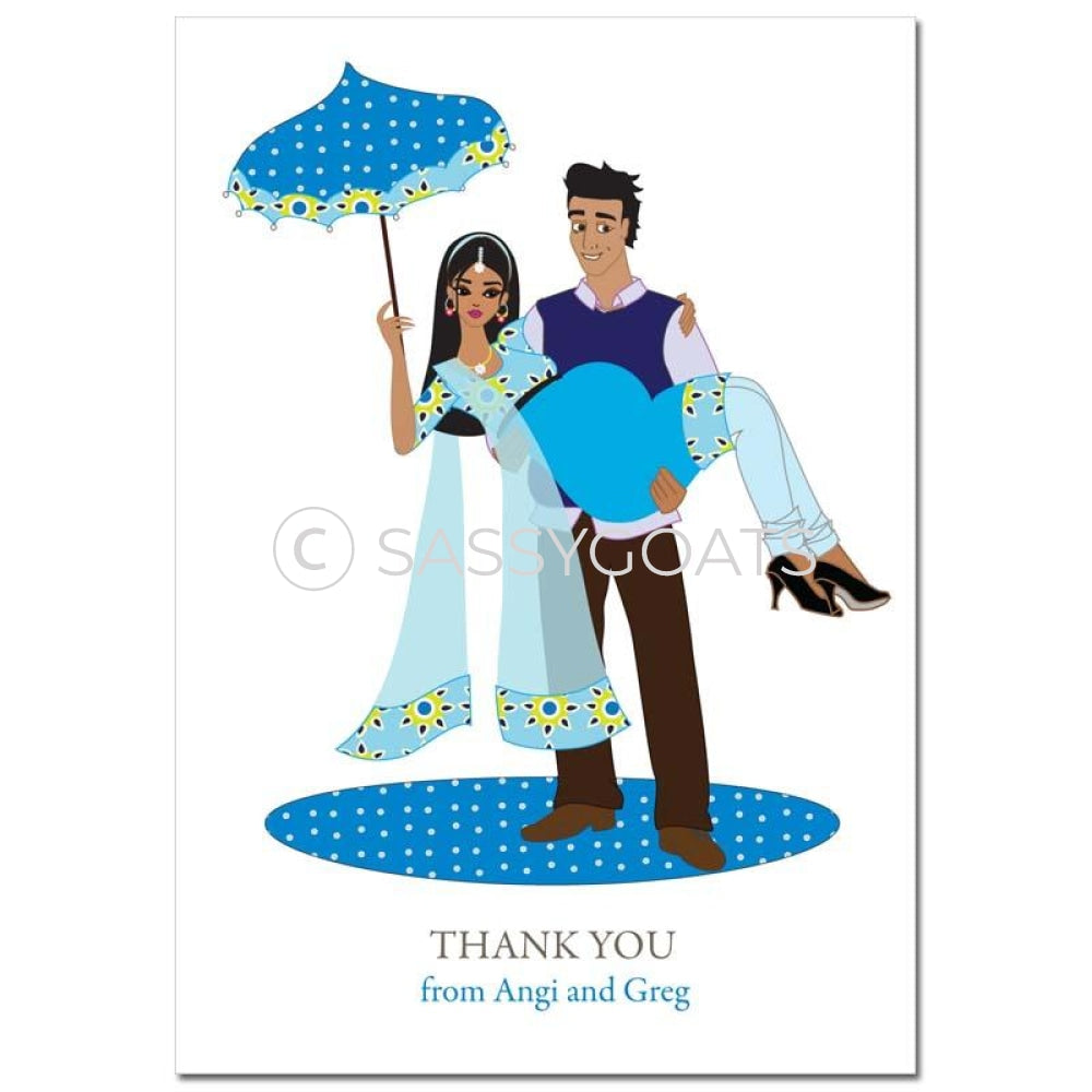 Baby Shower Thank You Card - Mommy Cargo South Asian