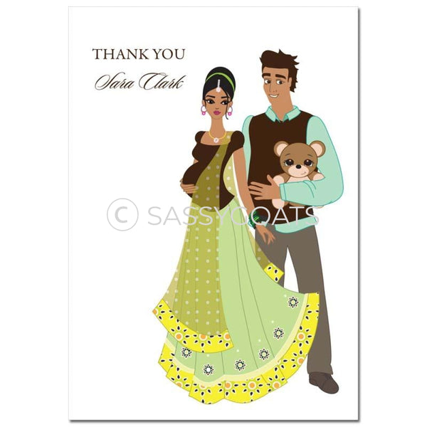 Baby Shower Thank You Card - Shelf South Asian