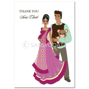 Baby Shower Thank You Card - Shelf South Asian