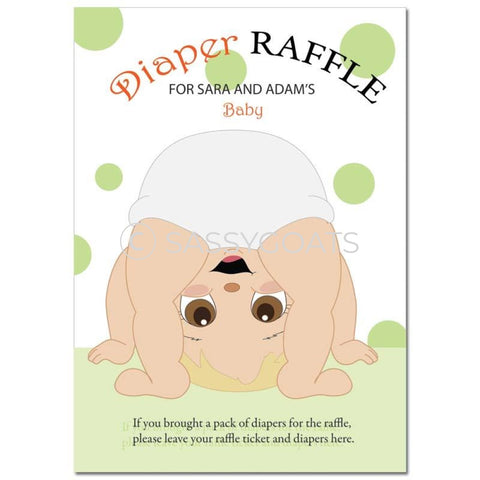Blonde Baby Shower Games - Bum Diaper Raffle