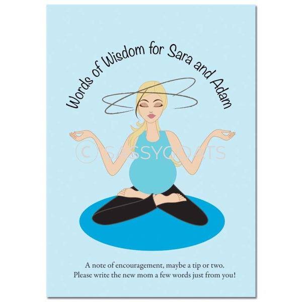 Blonde Baby Shower Games - Meditating Mommy