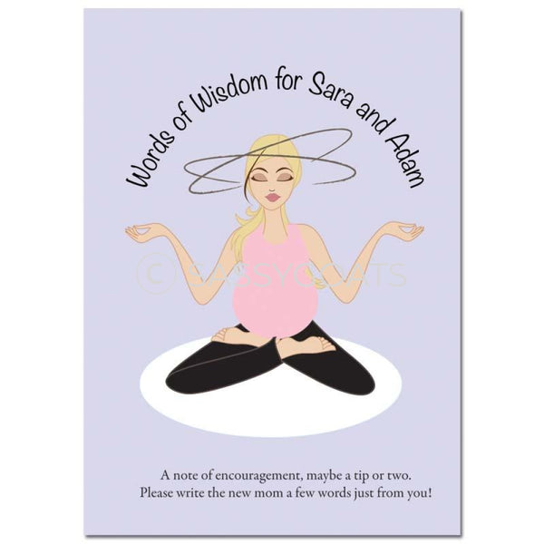Blonde Baby Shower Games - Meditating Mommy