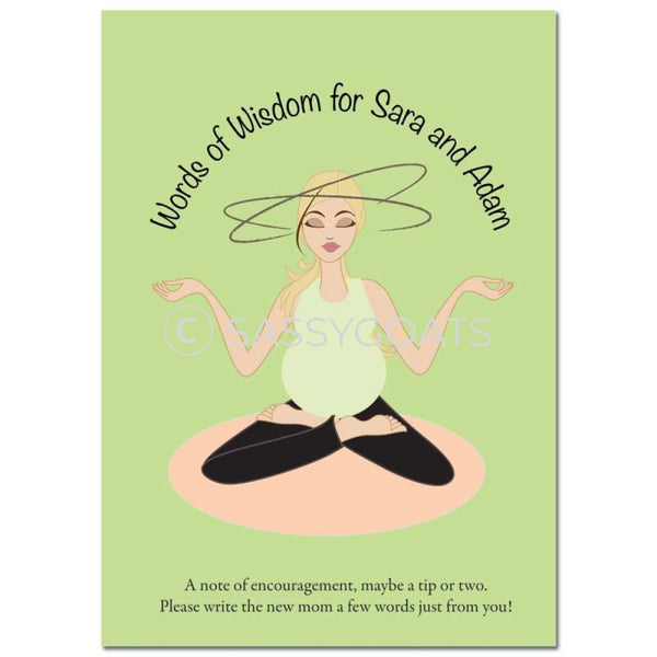 Blonde Baby Shower Games - Meditating Mommy