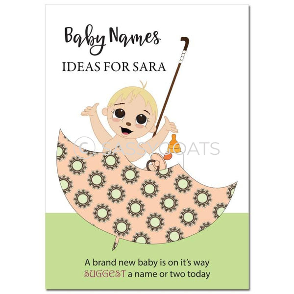 Blonde Baby Shower Games - Umbrella Name Suggestions