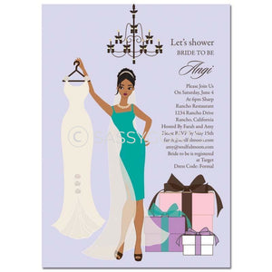 Bridal Shower Invitation - Clothes African American